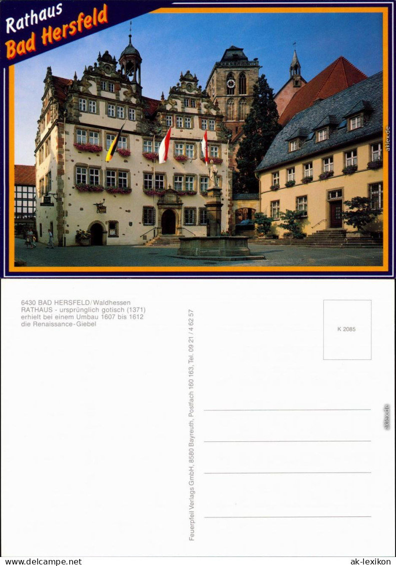 Ansichtskarte Bad Hersfeld Rathaus 1995 - Bad Hersfeld