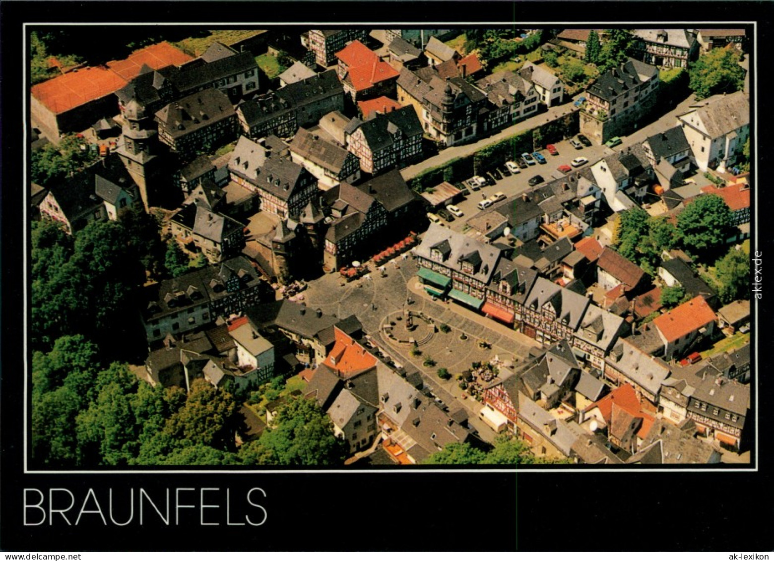 Ansichtskarte Braunfels (Lahn) Marktplatz - Luftbild 1995 - Other & Unclassified