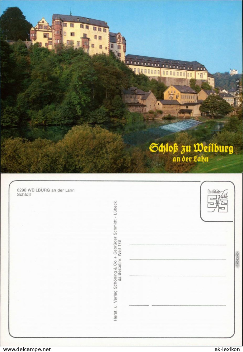 Ansichtskarte Weilburg (Lahn) Schloß 1990 - Weilburg