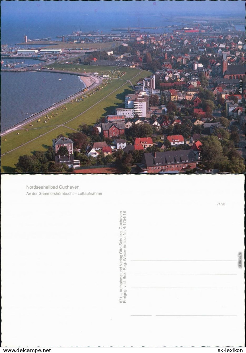 Ansichtskarte Cuxhaven Luftbild - Grimmershörnbucht 1971 - Cuxhaven