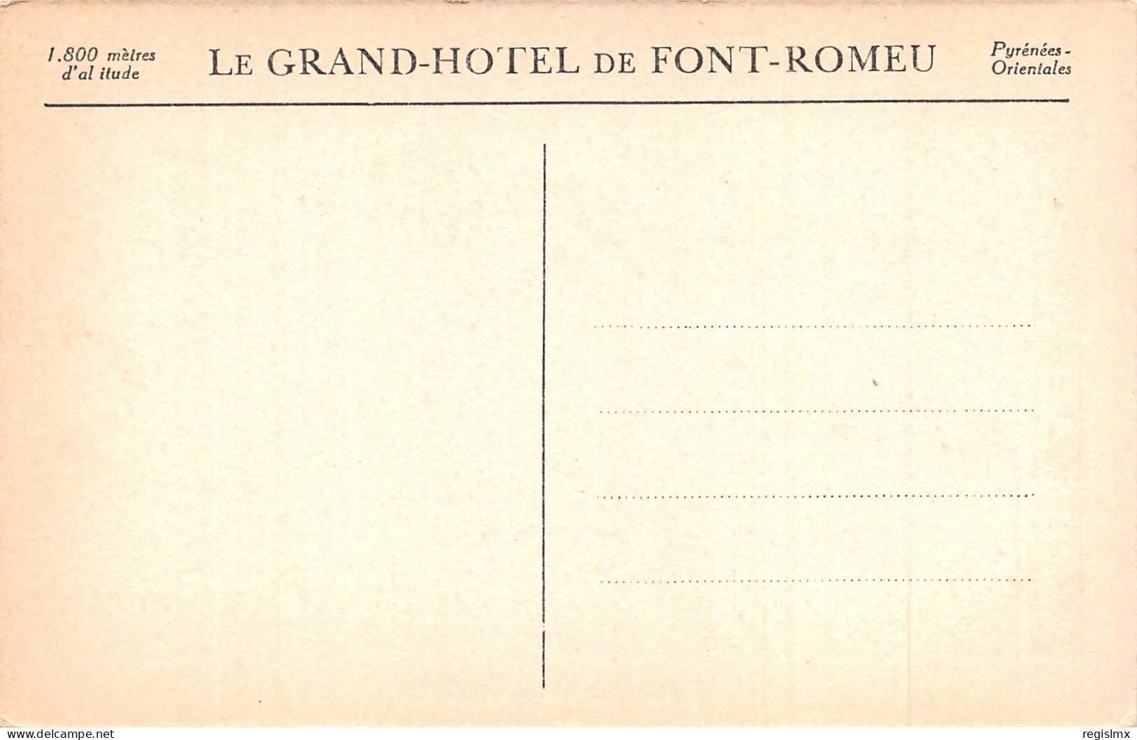66-FONT ROMEU-N°354-G/0161 - Andere & Zonder Classificatie