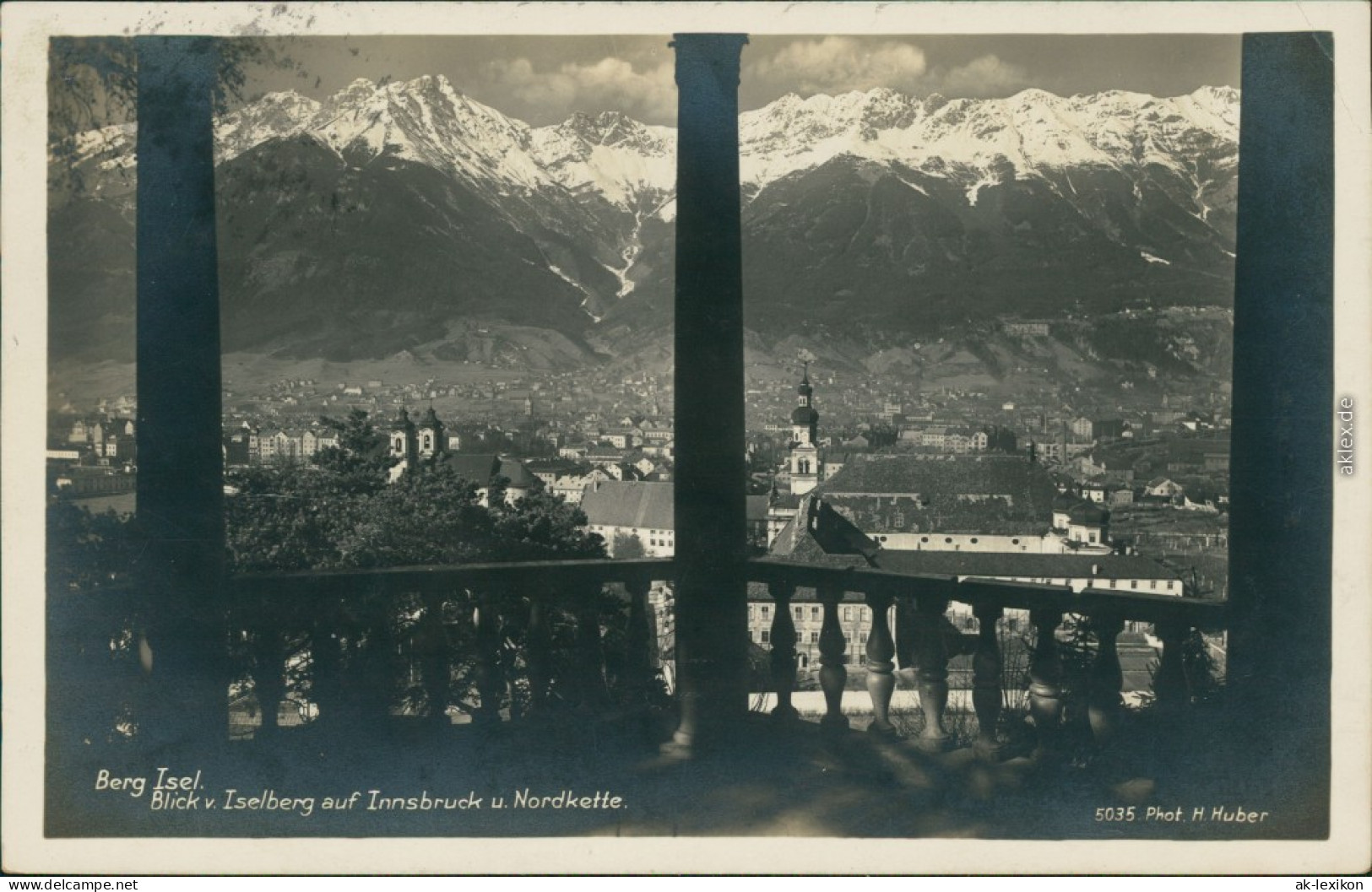 Innsbruck Panorama-Ansicht Vom Inselberg Auf Die Stadt Und Der Nordkette 1931 - Innsbruck