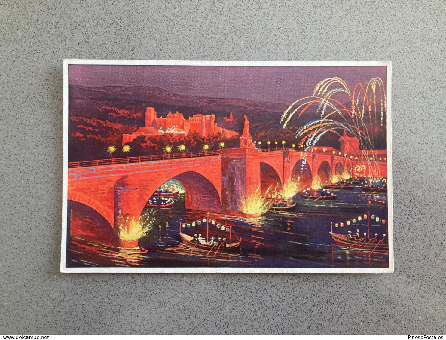 Heidelberg Schlossbeleuchtung Carte Postale Postcard - Heidelberg
