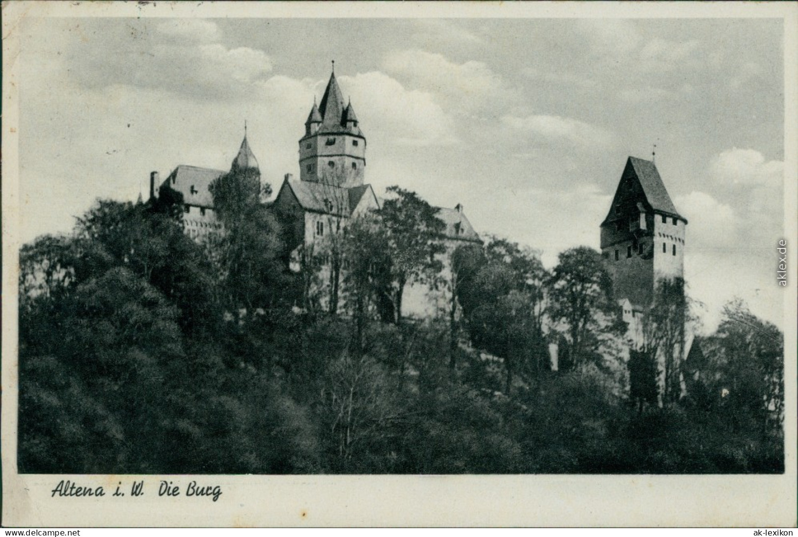Ansichtskarte Altena Burg Altena 1941 - Altena