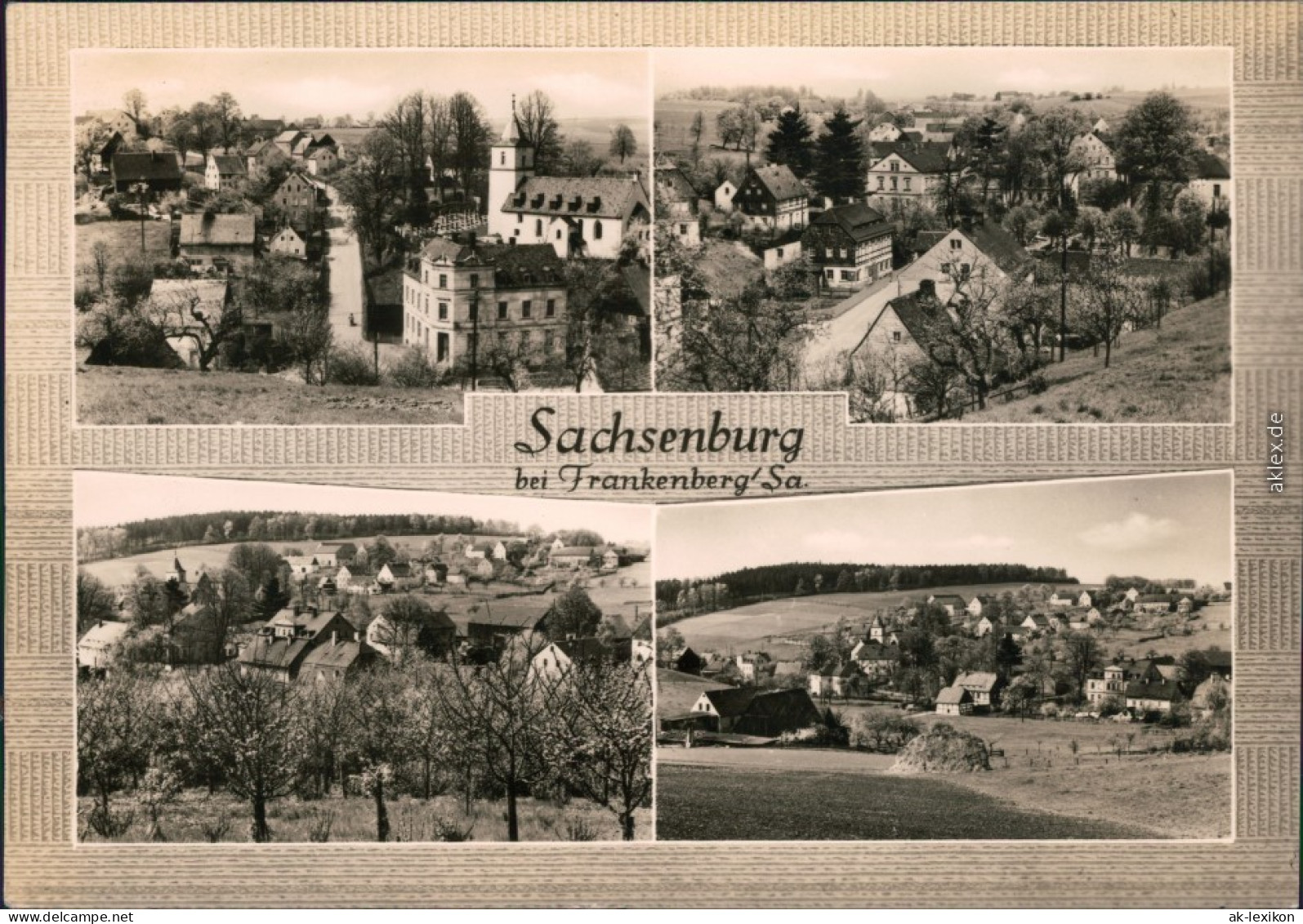Ansichtskarte Sachsenberg-Georgenthal-Klingenthal Blick Auf Den Ort 1966 - Klingenthal