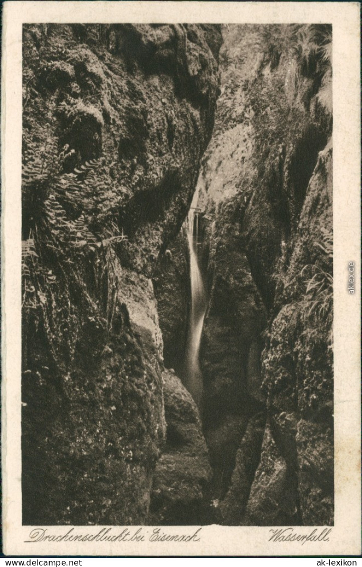 Ansichtskarte Eisenach Drachenschlucht - Wasserfall 1928 - Eisenach