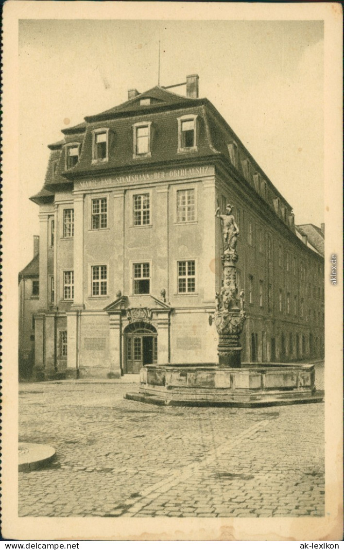 Ansichtskarte Zittau Bankhaus Der Städte- Und Staatsbank 1919 - Zittau