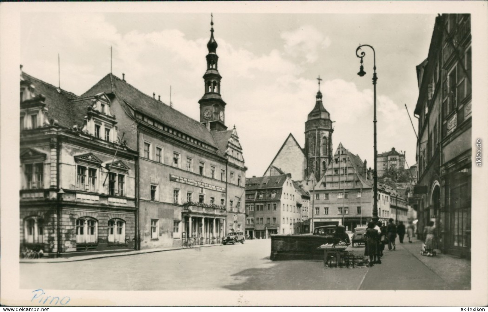 Ansichtskarte Pirna Markt 1958 - Pirna