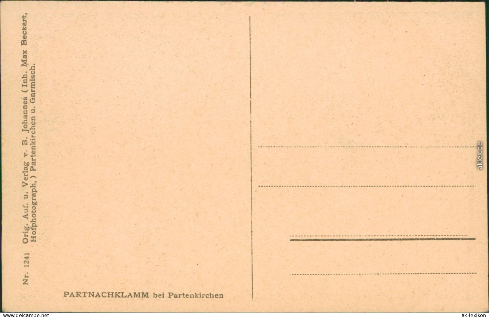 Ansichtskarte Garmisch-Partenkirchen Partnachklamm 1929 - Garmisch-Partenkirchen