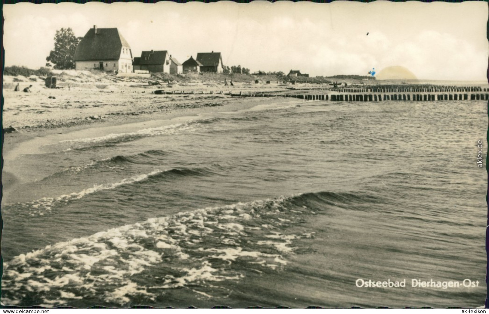 Ansichtskarte Dändorf-Dierhagen Strand Mit Häuser 1969 - Other & Unclassified