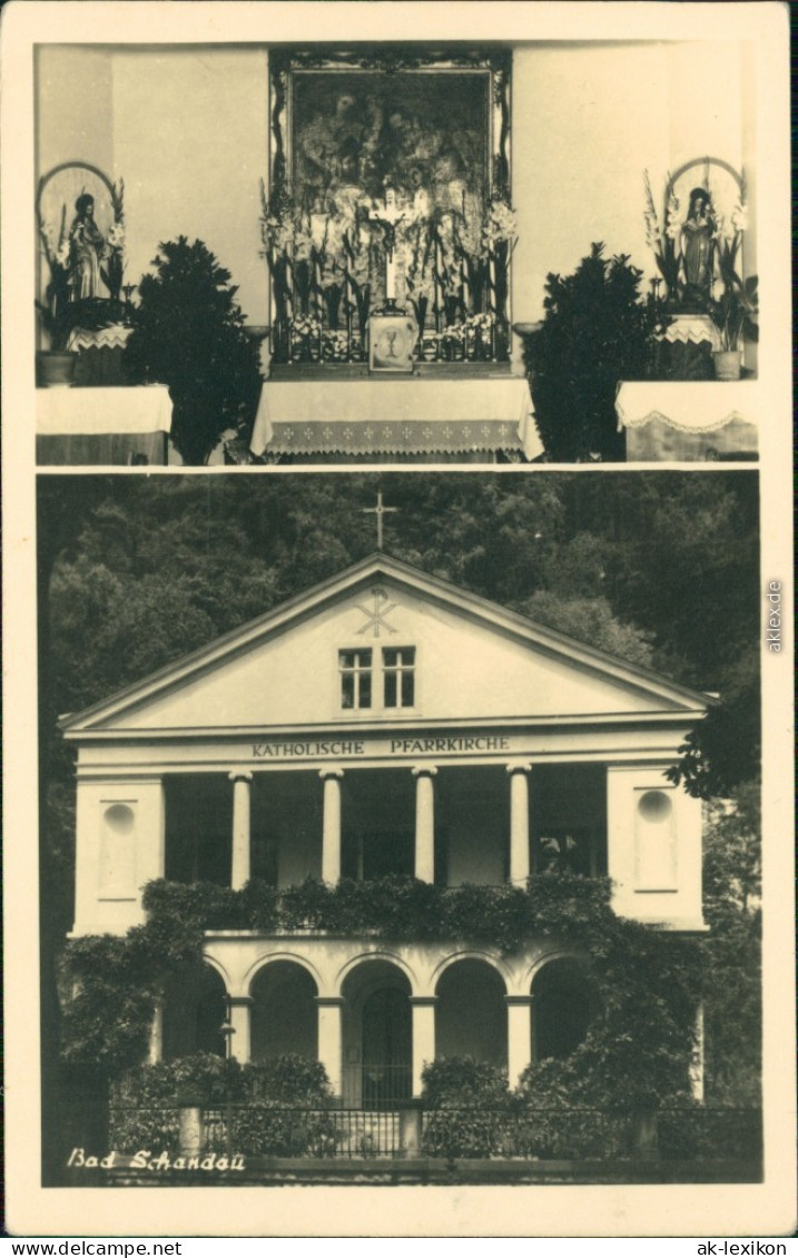 Bad Schandau Katholische Pfarrkirche - Außen- Und Innenansicht 1955 - Bad Schandau