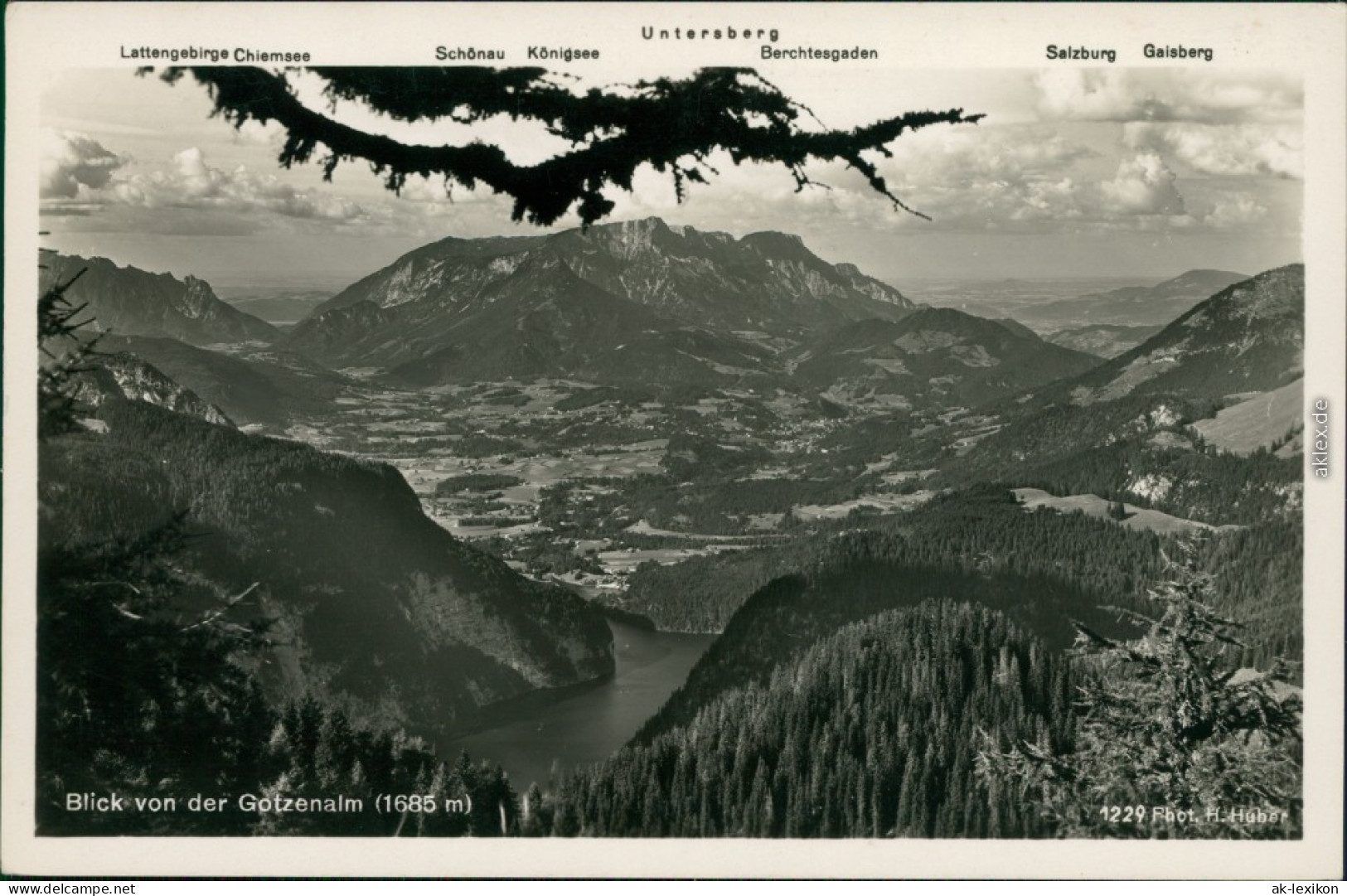 Ansichtskarte Berchtesgaden Gotzenalm (Berg, Berchtesgaden) 1935 - Berchtesgaden