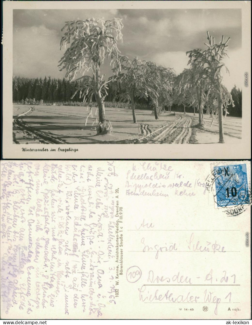 Schellerhau-Altenberg (Erzgebirge) Winterzauber Im Erzgebirge 1955  - Schellerhau