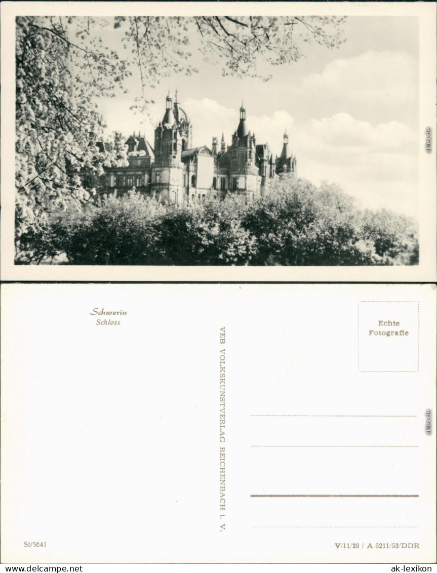 Ansichtskarte Schwerin Schweriner Schloss 1953 - Schwerin