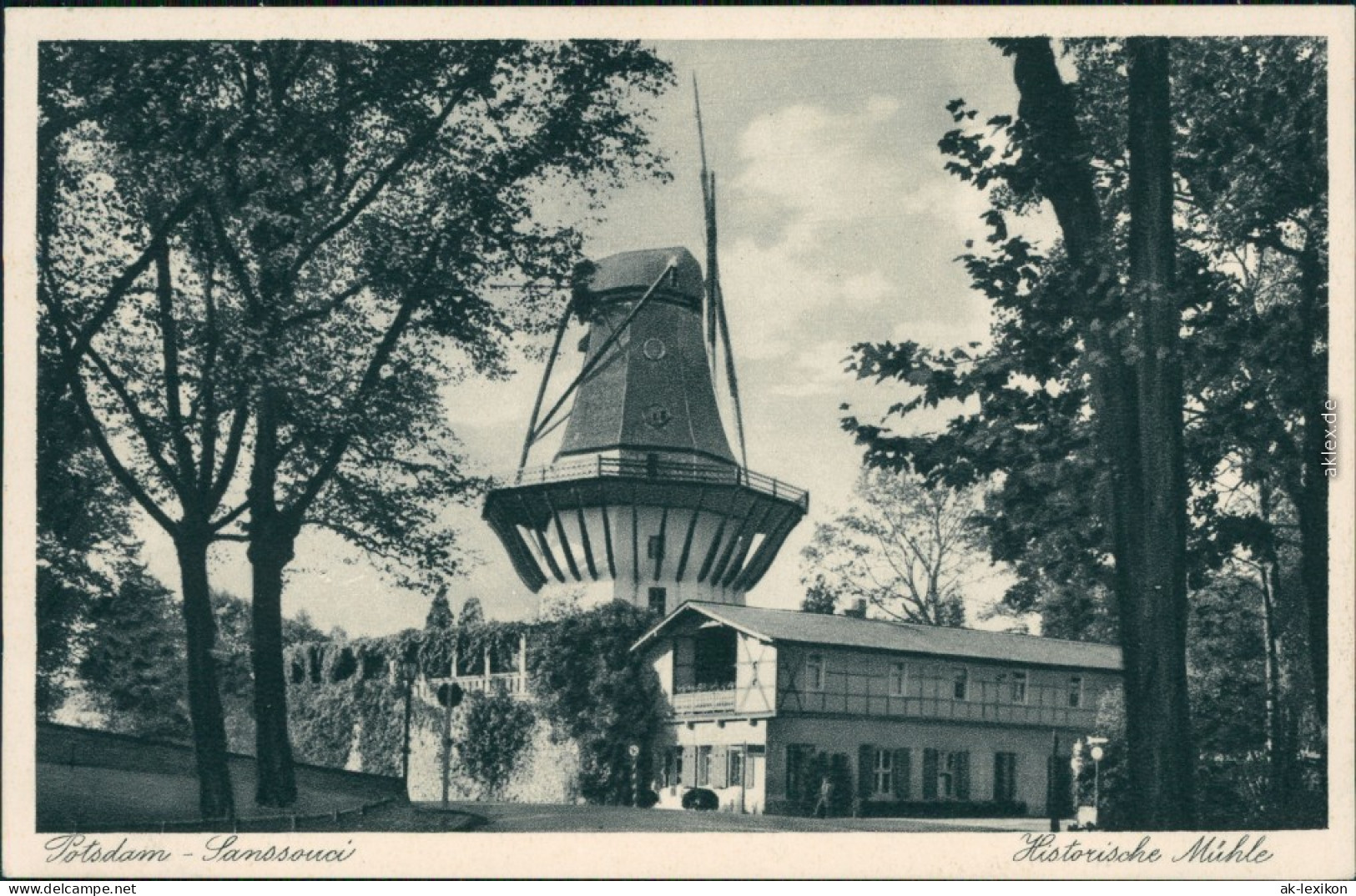 Ansichtskarte Potsdam Historische Mühle - Sanssouci 1937 - Potsdam