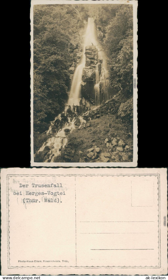 Ansichtskarte Herges-Vogtei-Trusetal Trusenfall 1931 - Autres & Non Classés