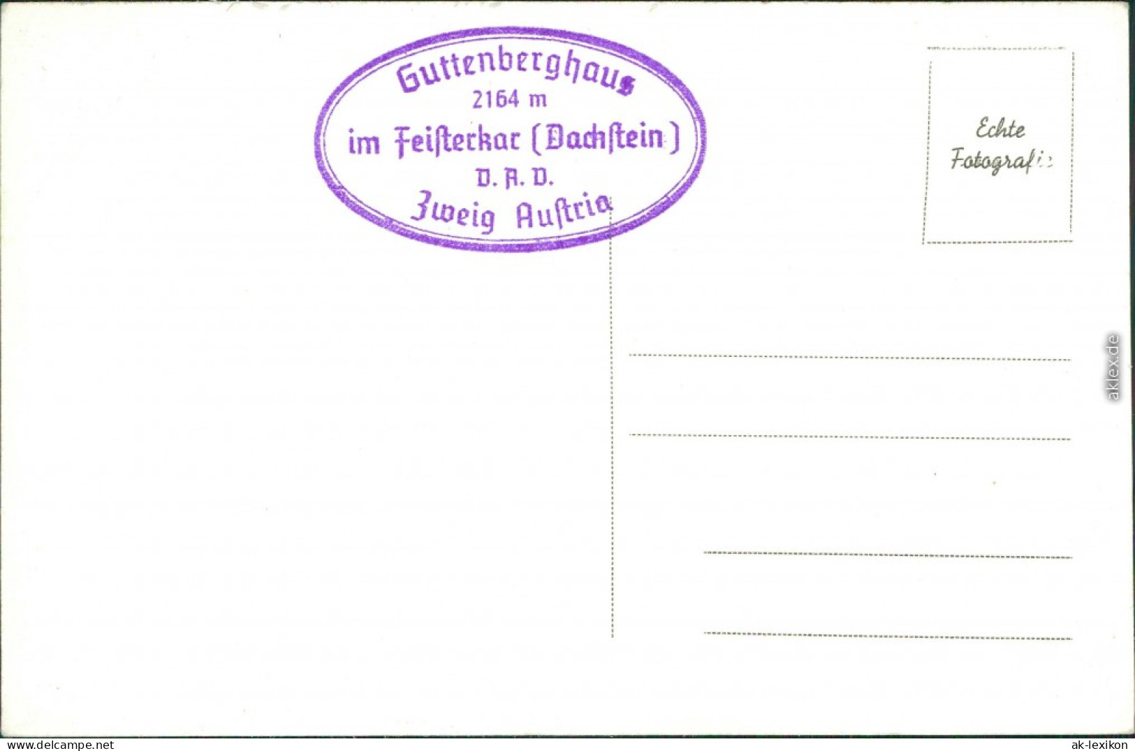 Ansichtskarte Ramsau Am Dachstein Guttenberghaus Gegen Vedere Tauern 1932 - Autres & Non Classés