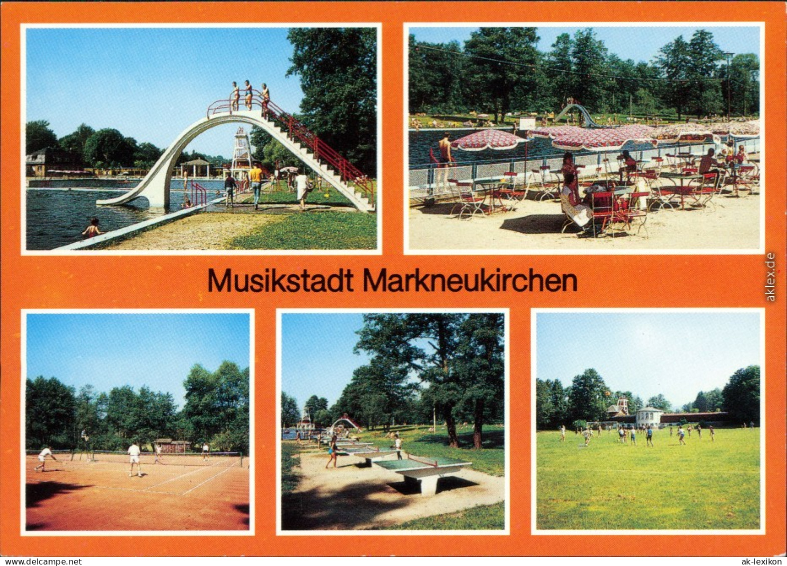 Ansichtskarte Markneukirchen Rudolf-Thiele-Bad 1989 - Markneukirchen