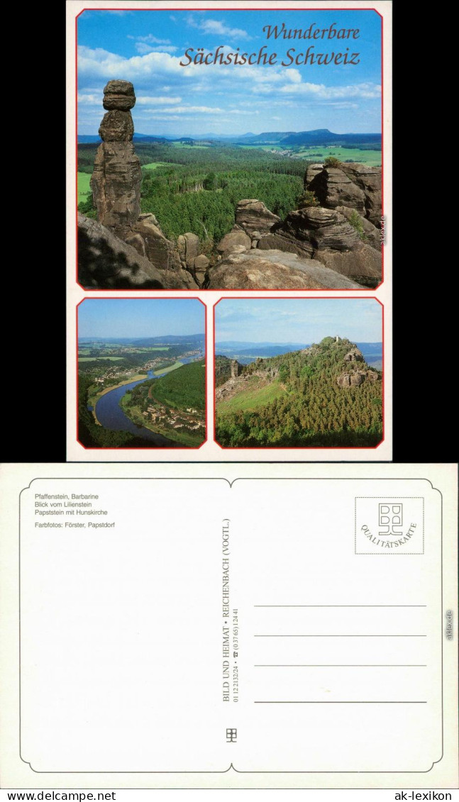 Pfaffendorf-Königstein (Sächsische Schweiz) Pfaffenstein Und Barbarine 1995 - Königstein (Sächs. Schw.)