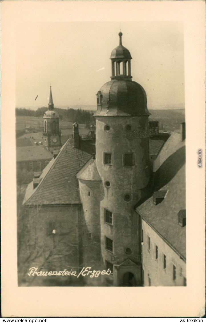 Ansichtskarte Frauenstein (Erzgebirge) Schloß Und Burgruine 1954 - Frauenstein (Erzgeb.)