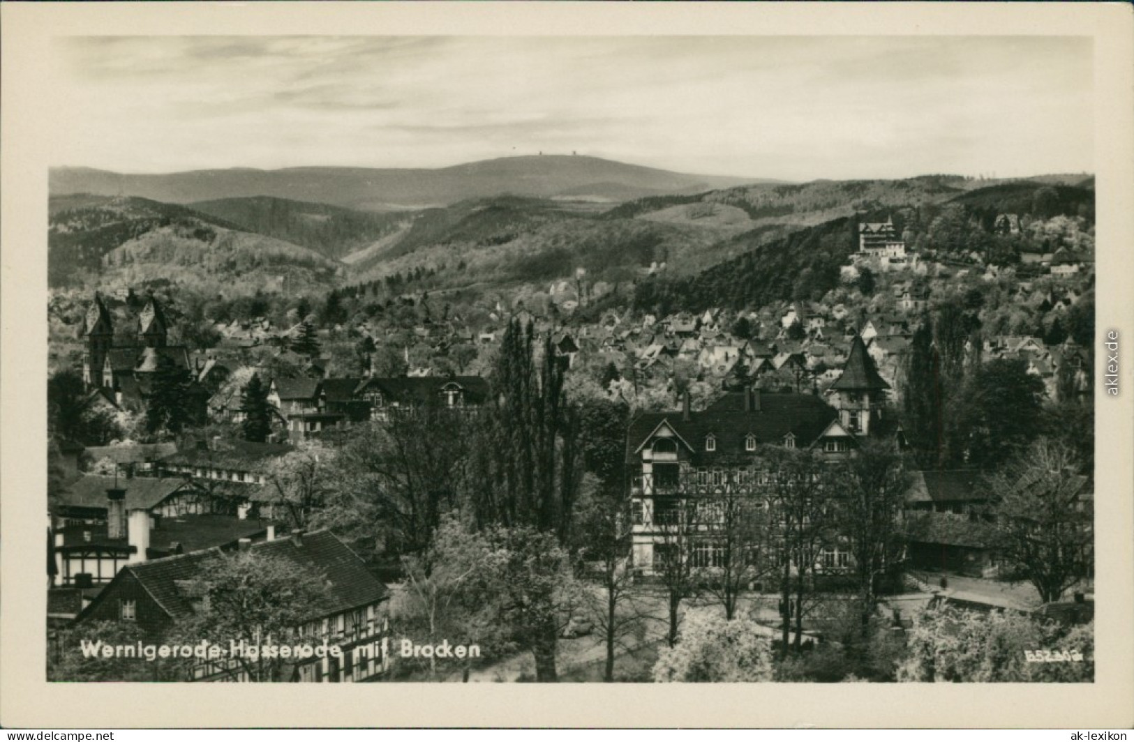 Ansichtskarte Wernigerode Panorama-Ansicht Mit Fernblick 1955 - Other & Unclassified