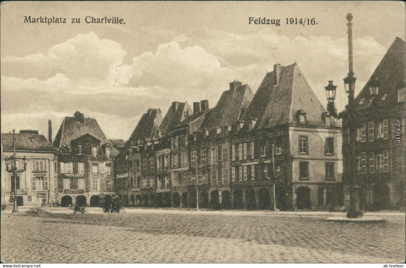 CPA Charleville-Mézières Charleville-Mézières Marktplatz 1916 - Charleville