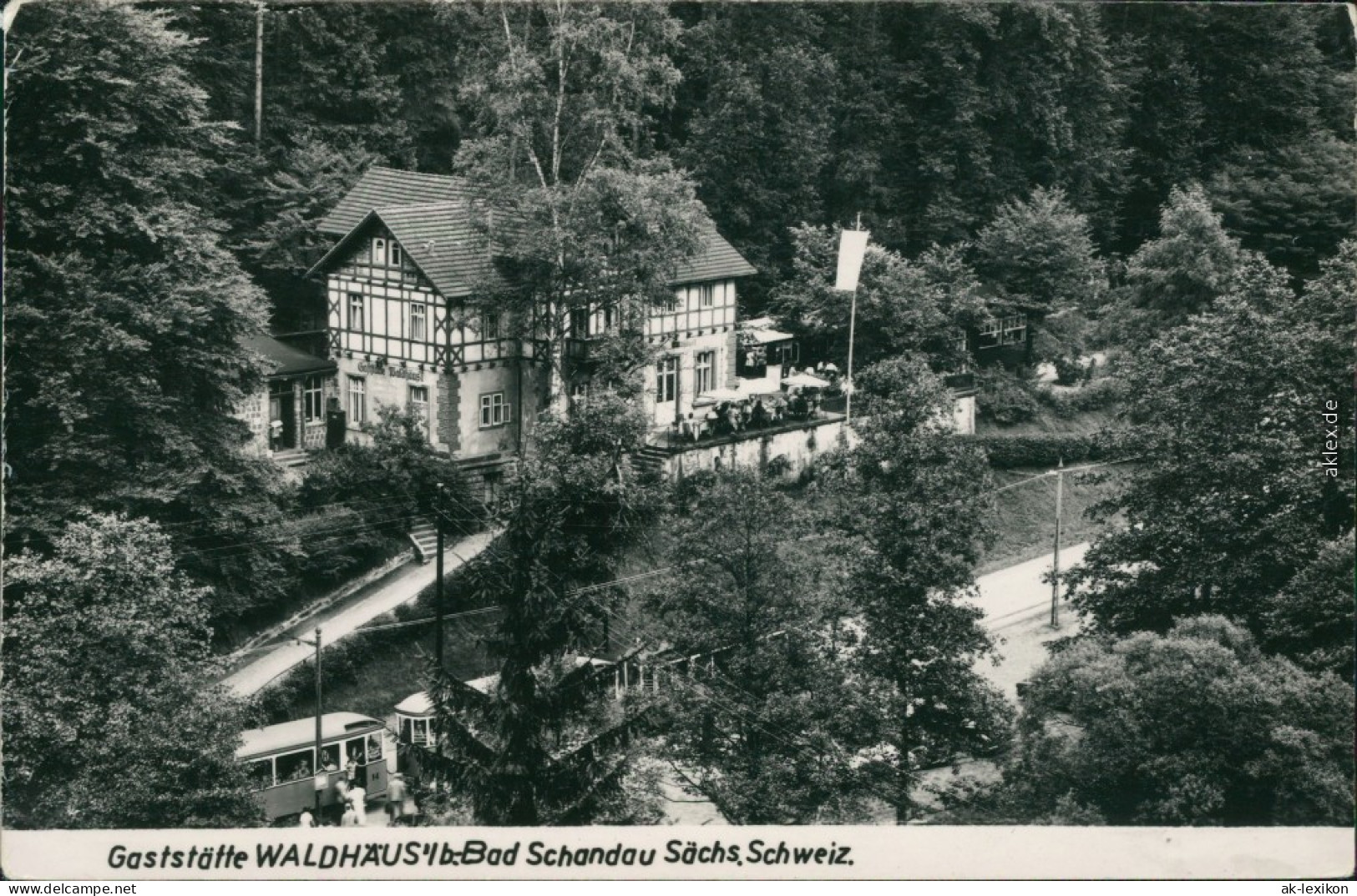 Ansichtskarte Bad Schandau Gaststätte Waldhäuschen 1960 - Bad Schandau