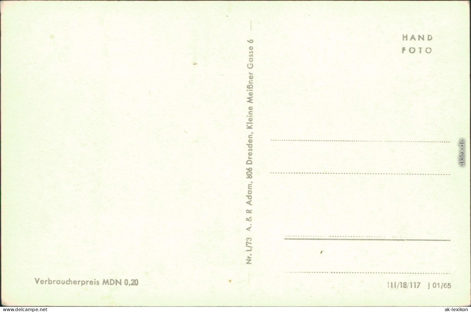 Ansichtskarte Kirnitzschtal Kuhstall, Himmelsleiter - Sächsische Schweiz 1965 - Kirnitzschtal