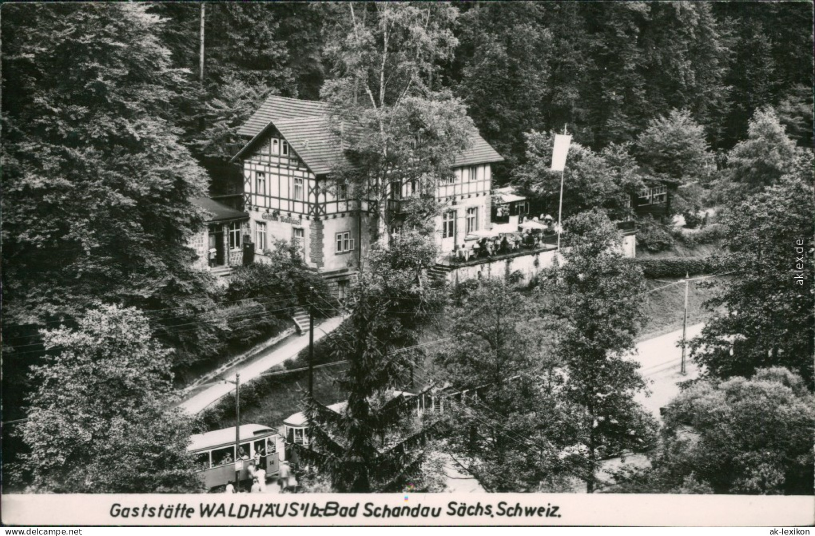 Ansichtskarte Bad Schandau Gaststätte Waldhäuschen 1963 - Bad Schandau