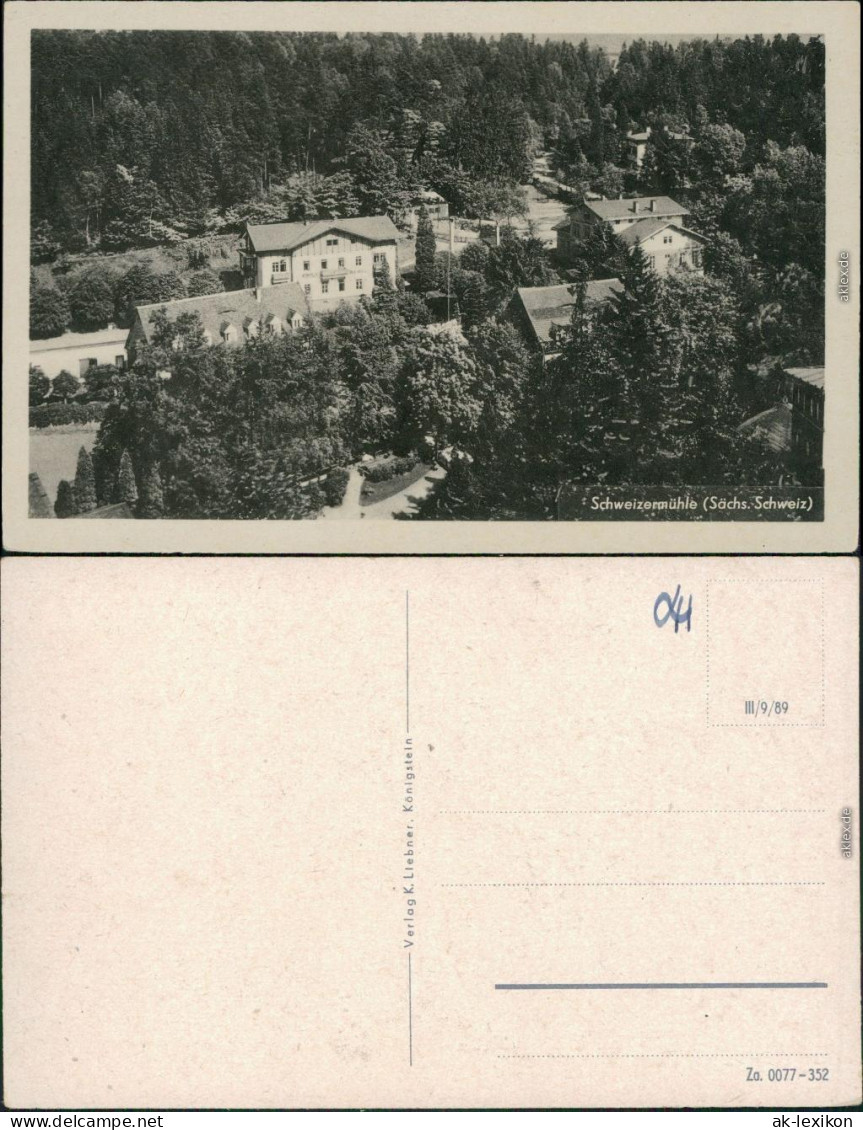 Ansichtskarte Bad Schweizermühle-Rosenthal-Bielatal Blick Auf Den Ort 1952 - Rosenthal-Bielatal