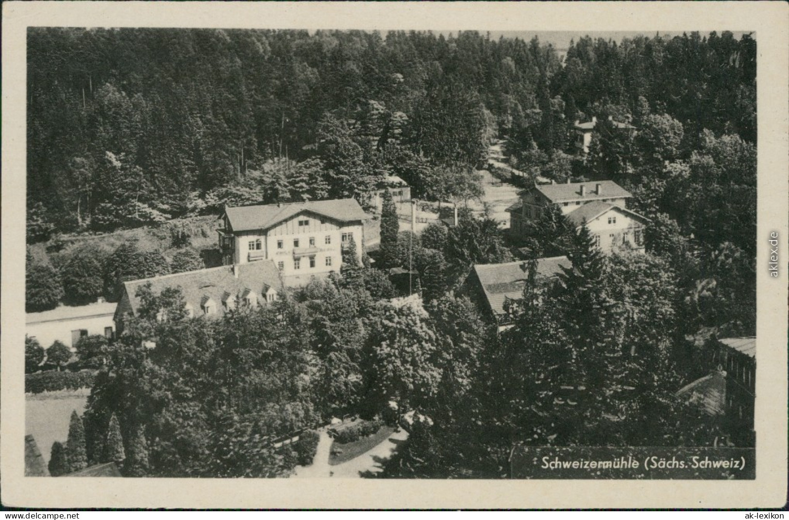 Ansichtskarte Bad Schweizermühle-Rosenthal-Bielatal Blick Auf Den Ort 1952 - Rosenthal-Bielatal