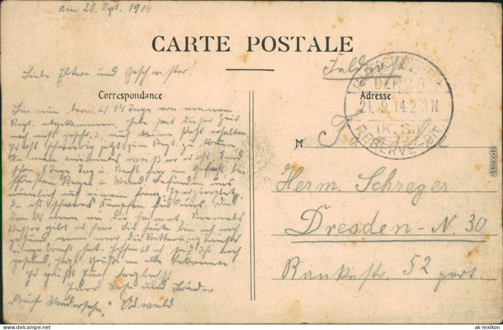 CPA Vertus Place De La Grande Fontaine 1914  - Other & Unclassified