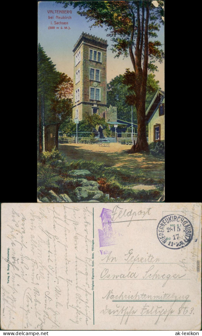 Neukirch (Lausitz) Oberneukirch | Wjazo&#324;ca Valtenberg-Gasthaus 1917 - Neukirch (Lausitz)