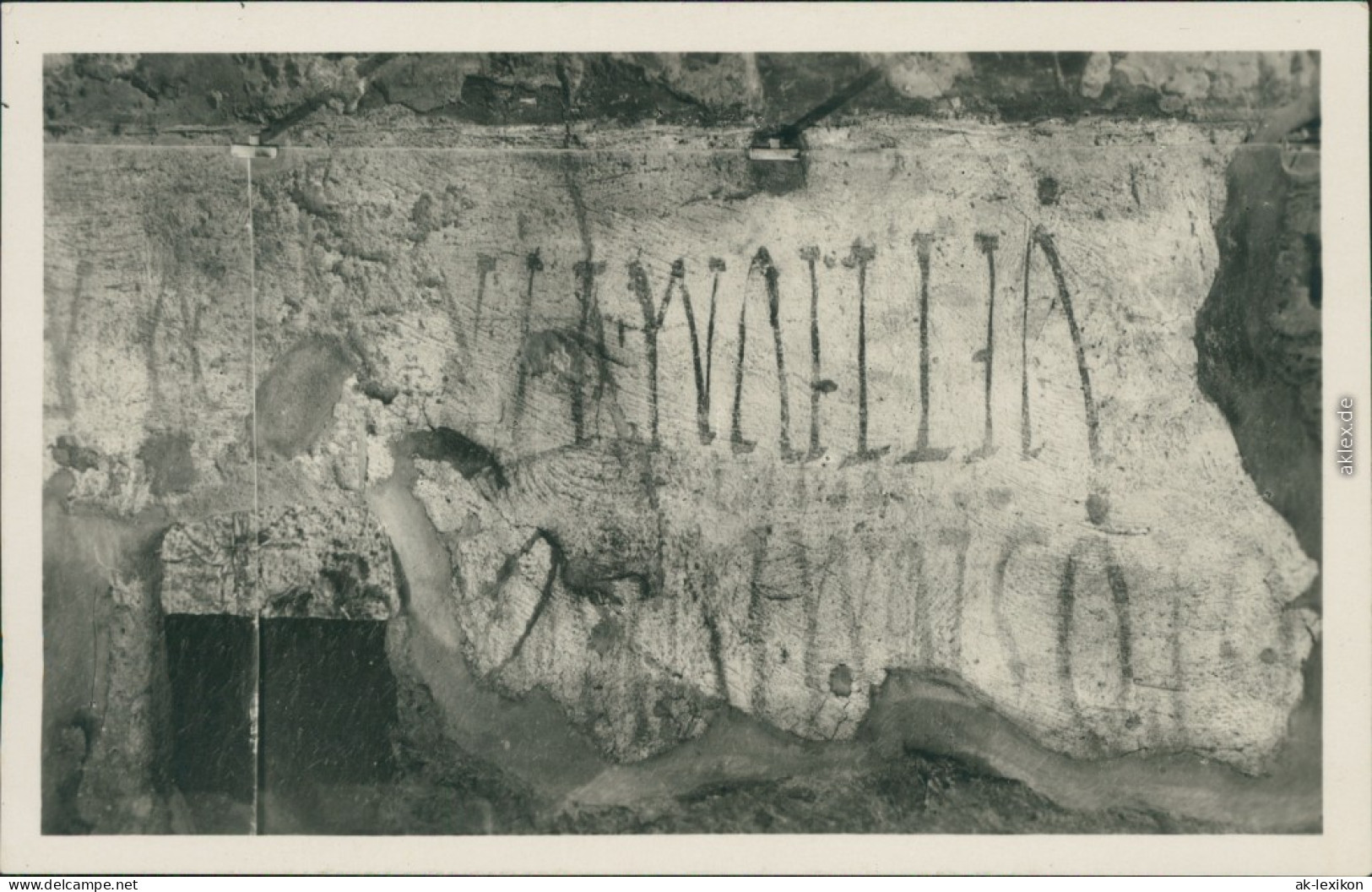 Ansichtskarte Pompei Pompei - Straßen - Graffiti 1932 - Otros & Sin Clasificación