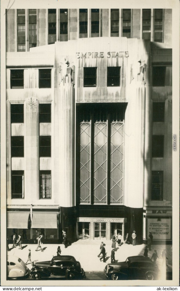 Ansichtskarte New York City Empire State Building - Eingang 1955 - Other & Unclassified