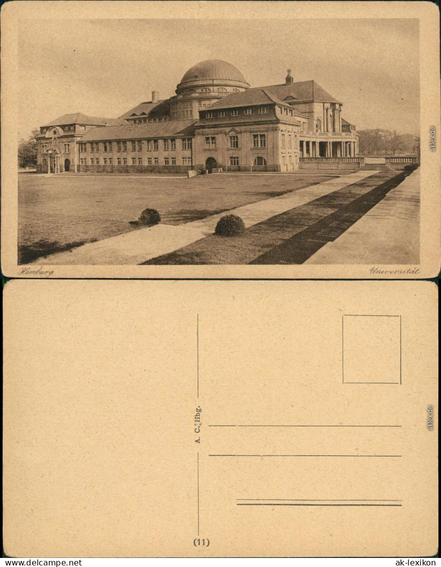 Ansichtskarte Hamburg Universität 1922 - Other & Unclassified