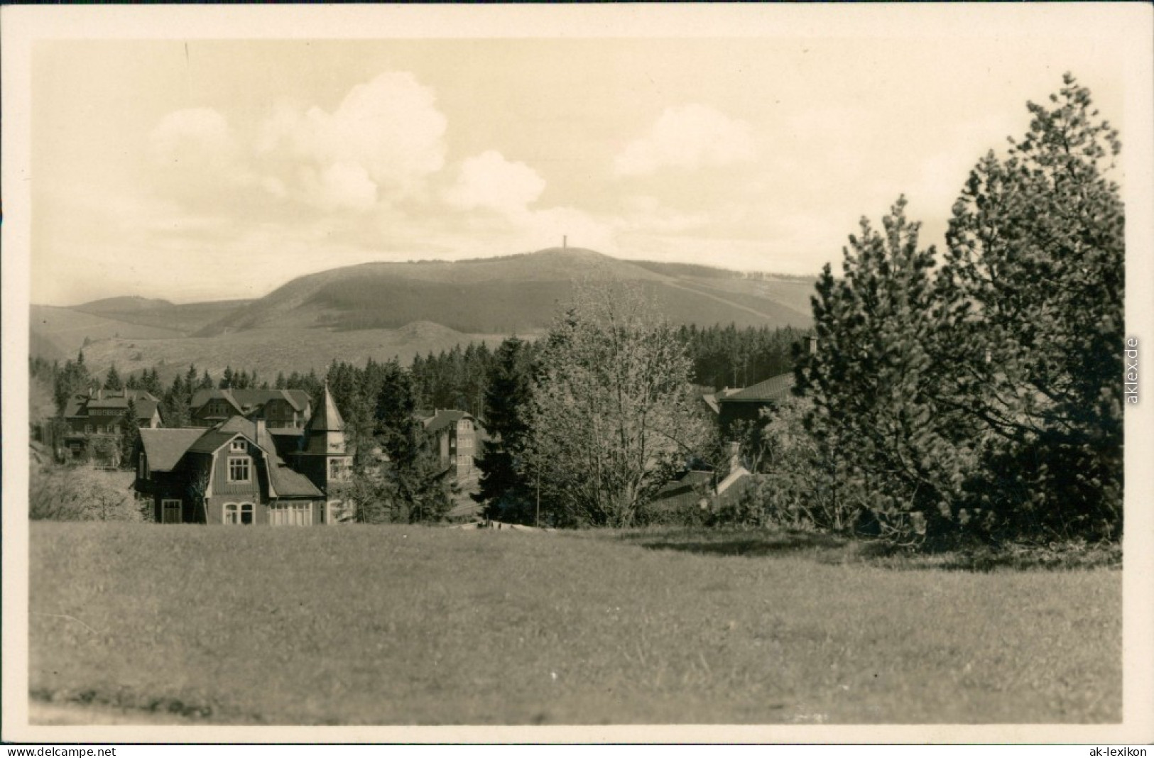 Oberhof (Thüringen) Panorama-Ansicht Mit Wiese Und Fernblick 1962 - Oberhof