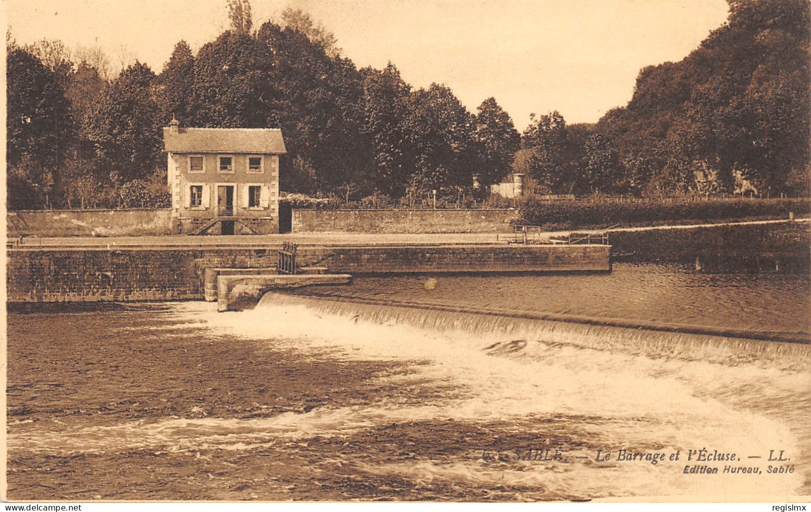 72-SABLE SUR SARTHE-LE BARRAGE ET L ECLUSE-N°355-B/0189 - Sable Sur Sarthe