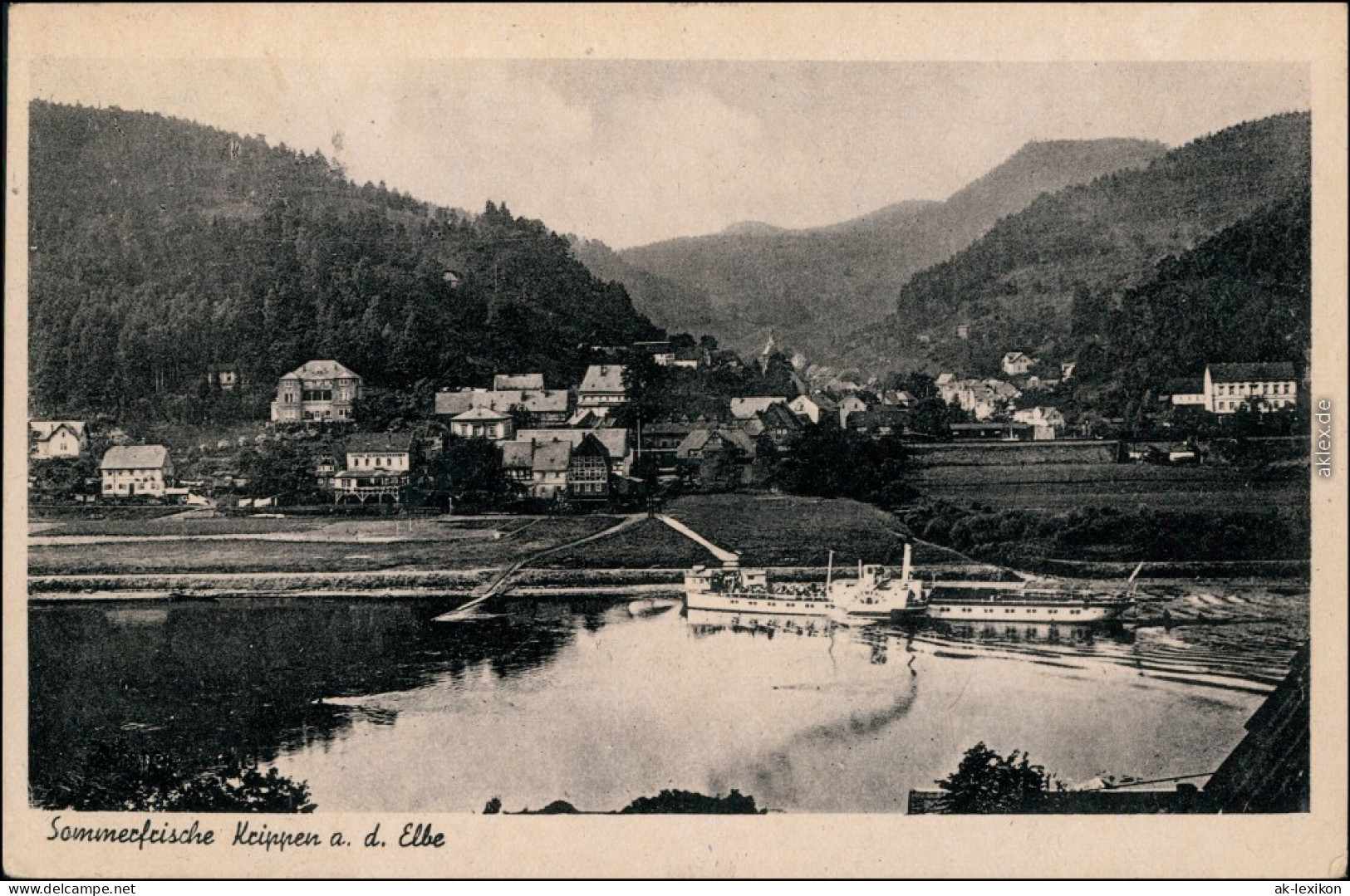 Ansichtskarte Krippen-Bad Schandau Krippen An Der Elbe G1937 - Bad Schandau