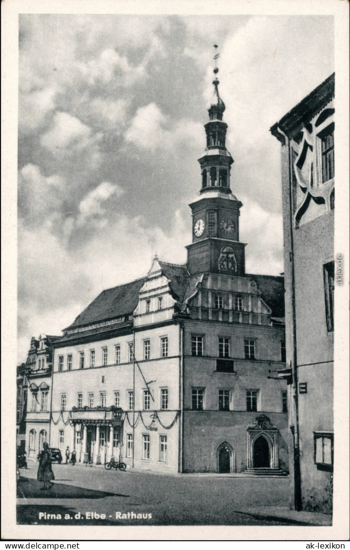 Ansichtskarte Copitz-Pirna Rathaus 1958 - Pirna