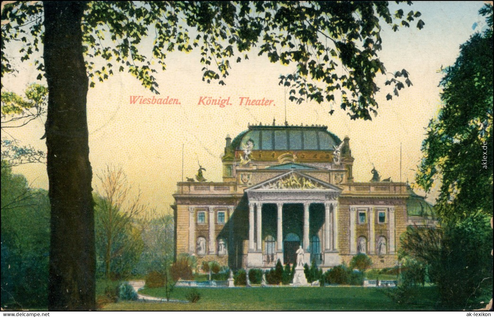 Wiesbaden Hessisches Staatstheater (königliches Hoftheater) 1917 - Wiesbaden