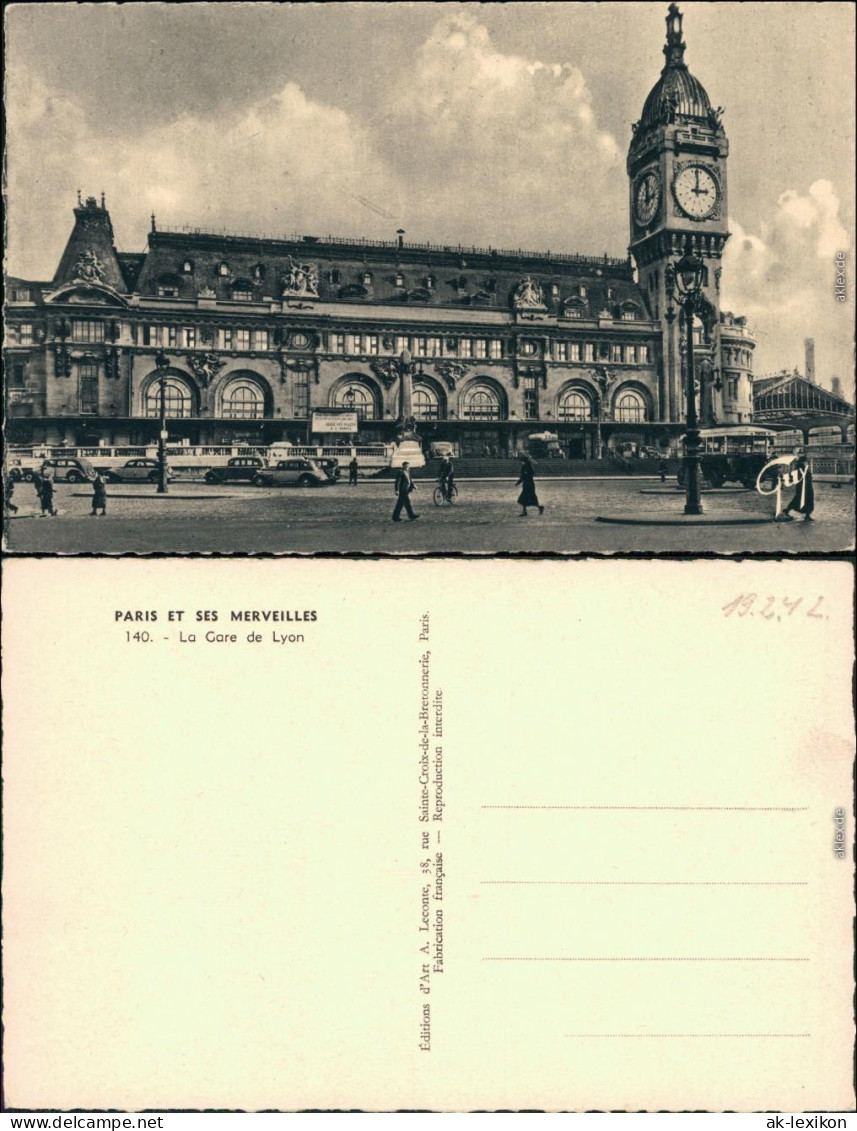 CPA Paris Gare De Lyon / Lyoner Bahnhof 1942 - Other & Unclassified