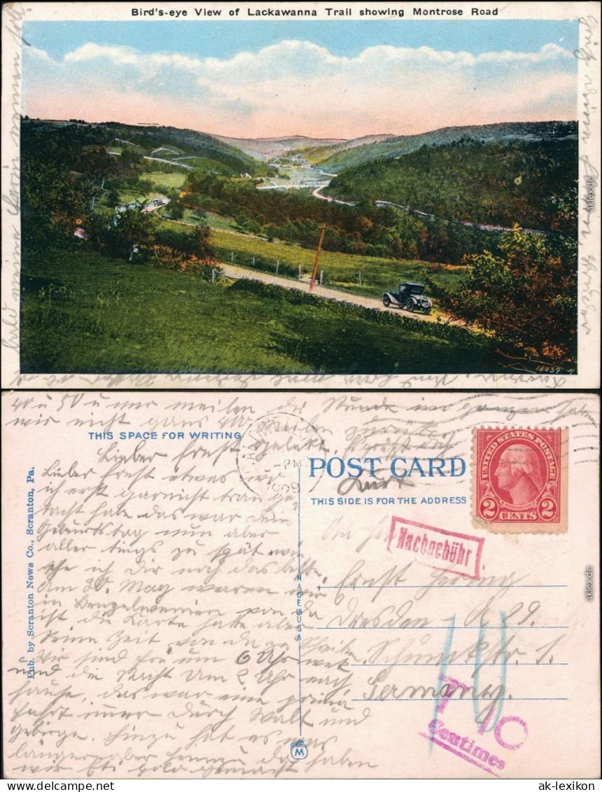 Ansichtskarte Lackawanna Montrosa Road 1916  - Andere & Zonder Classificatie