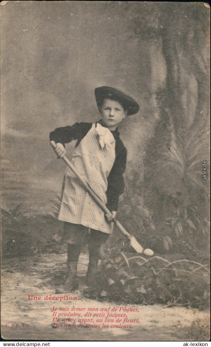Ansichtskarte  Junge Als Gärtner - Une Deception 1913  - Portraits