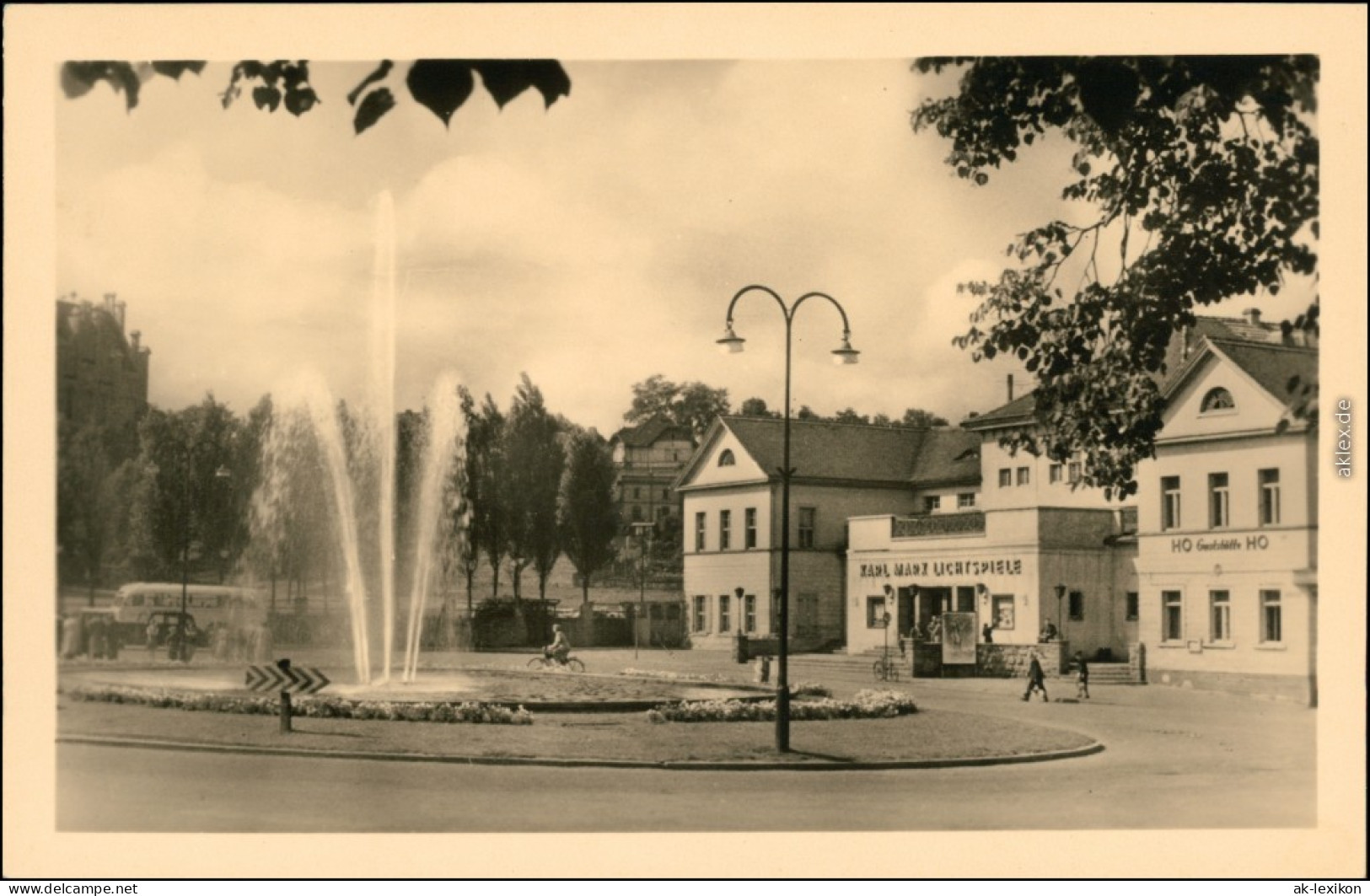 Ansichtskarte Eisenberg (Thüringen) Platz Der Republik 1954 - Eisenberg