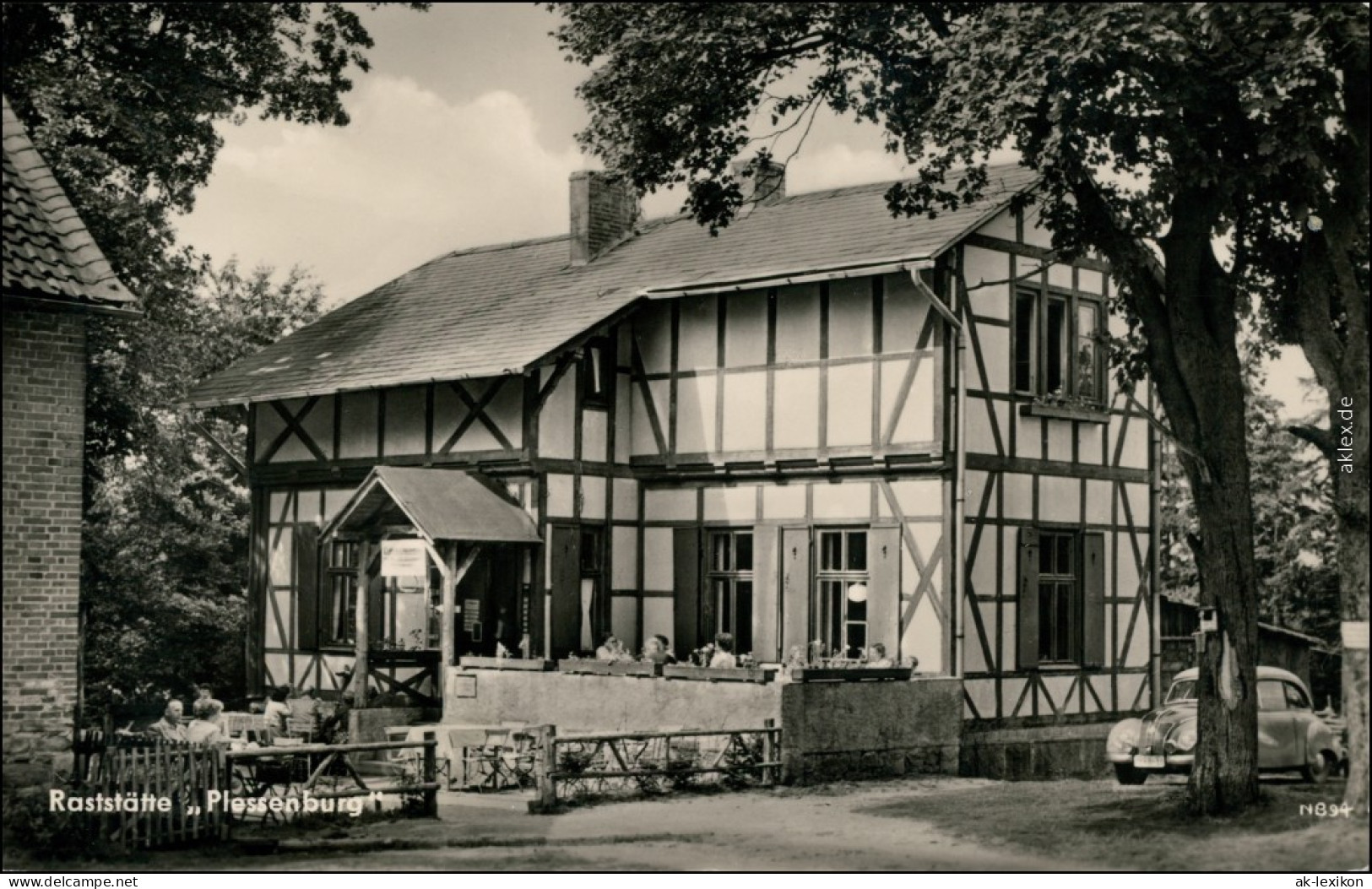 Ansichtskarte Ilsenburg (Harz) Raststätte "Plessenburg" 1959 - Autres & Non Classés