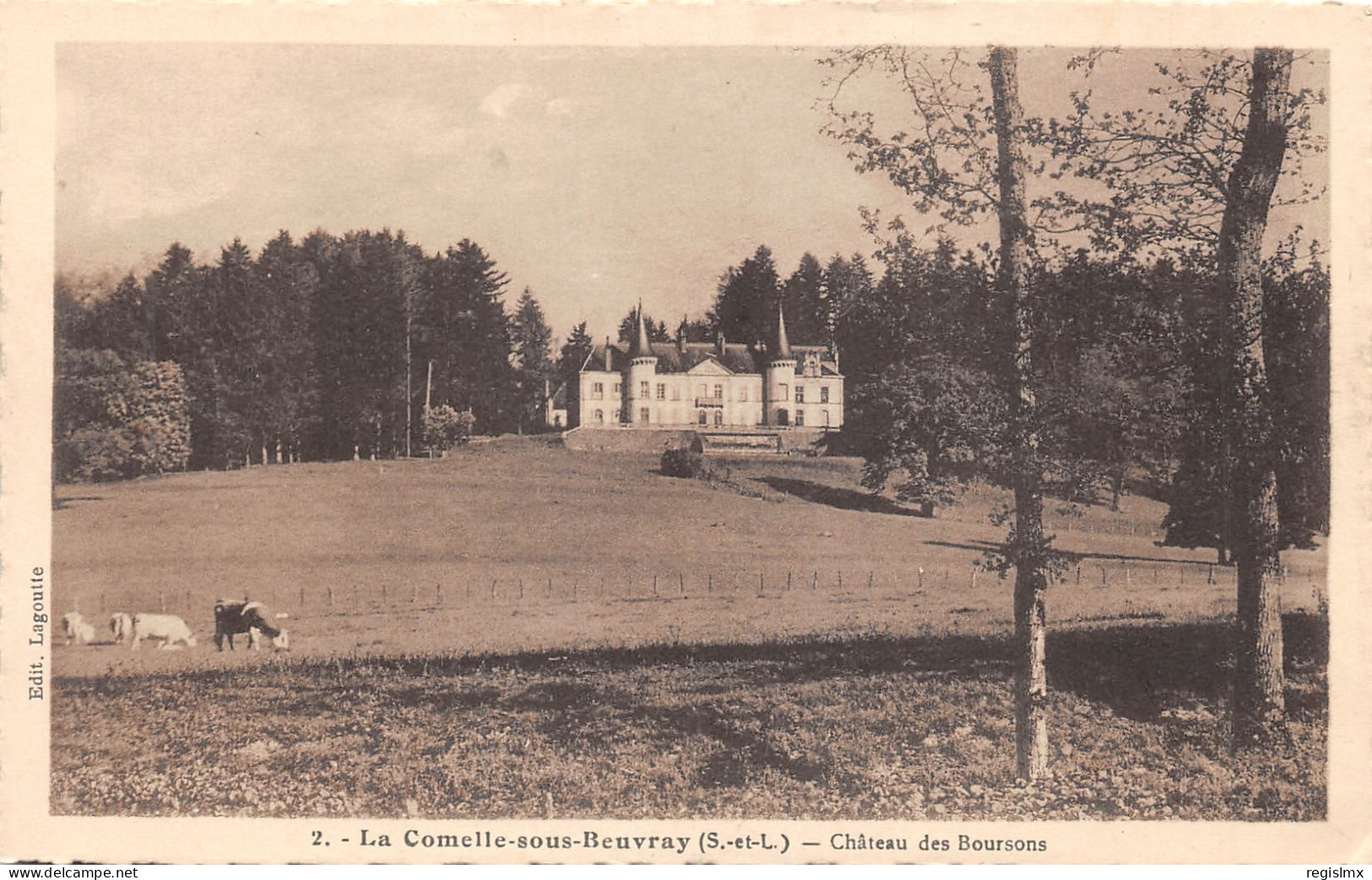 71-LA COMELLE SOUS BEUVRAY-CHÂTEAU-N°355-B/0057 - Autres & Non Classés