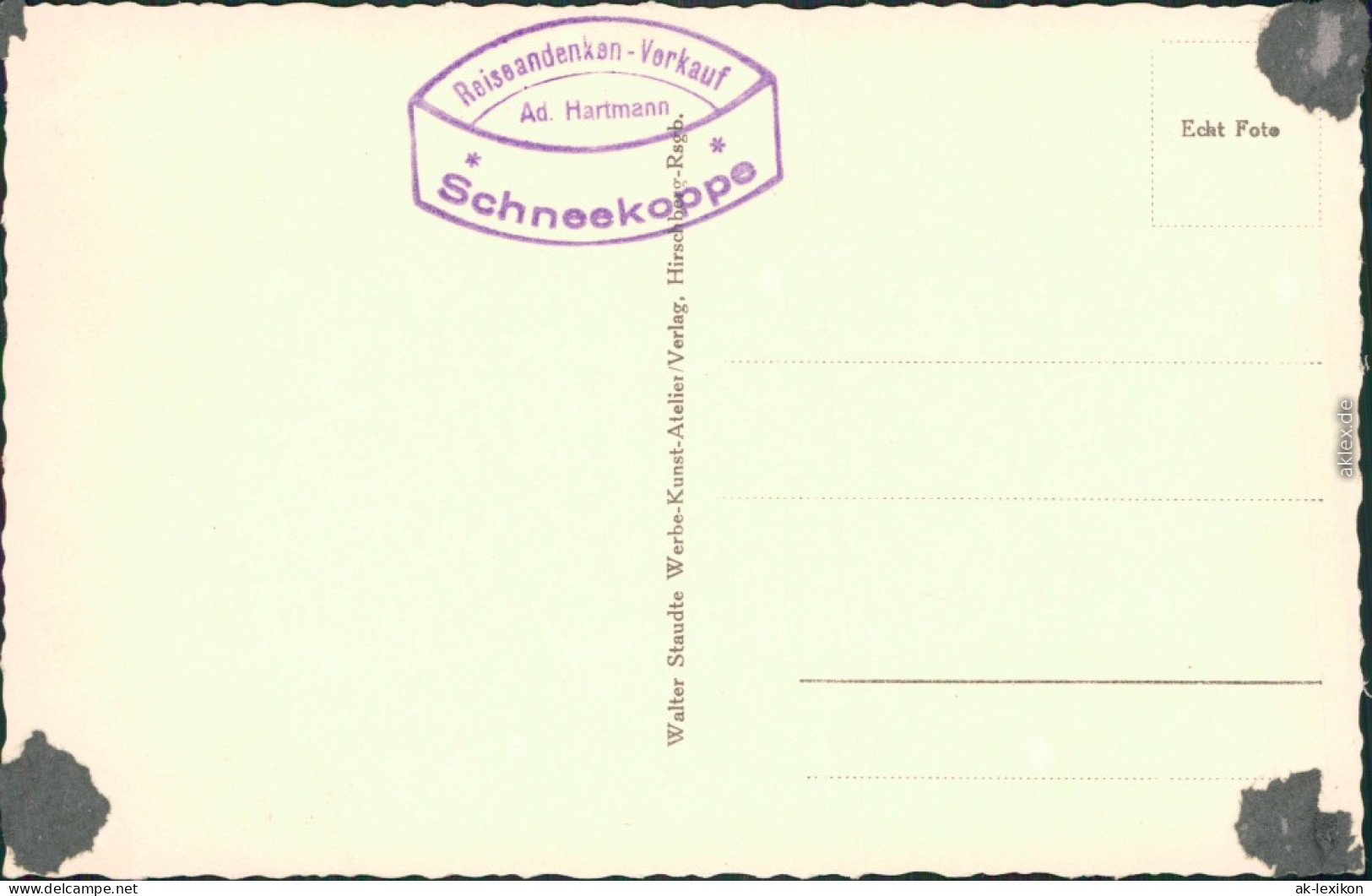 Ansichtskarte Krummhübel Karpacz Schneekoppe/Sněžka/Śnieżka 1933 - Schlesien