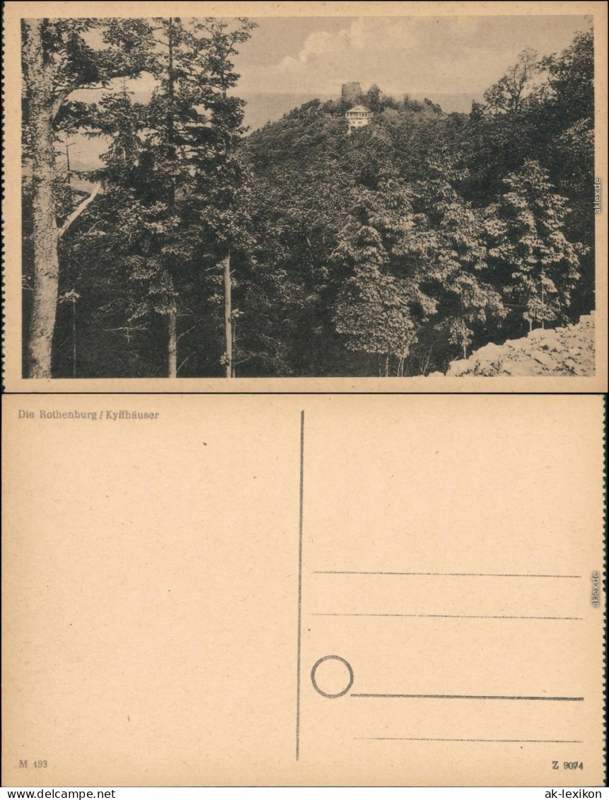 Ansichtskarte Steinthaleben-Kyffhäuserland Rothenburg Z  1955 - Kyffhäuser