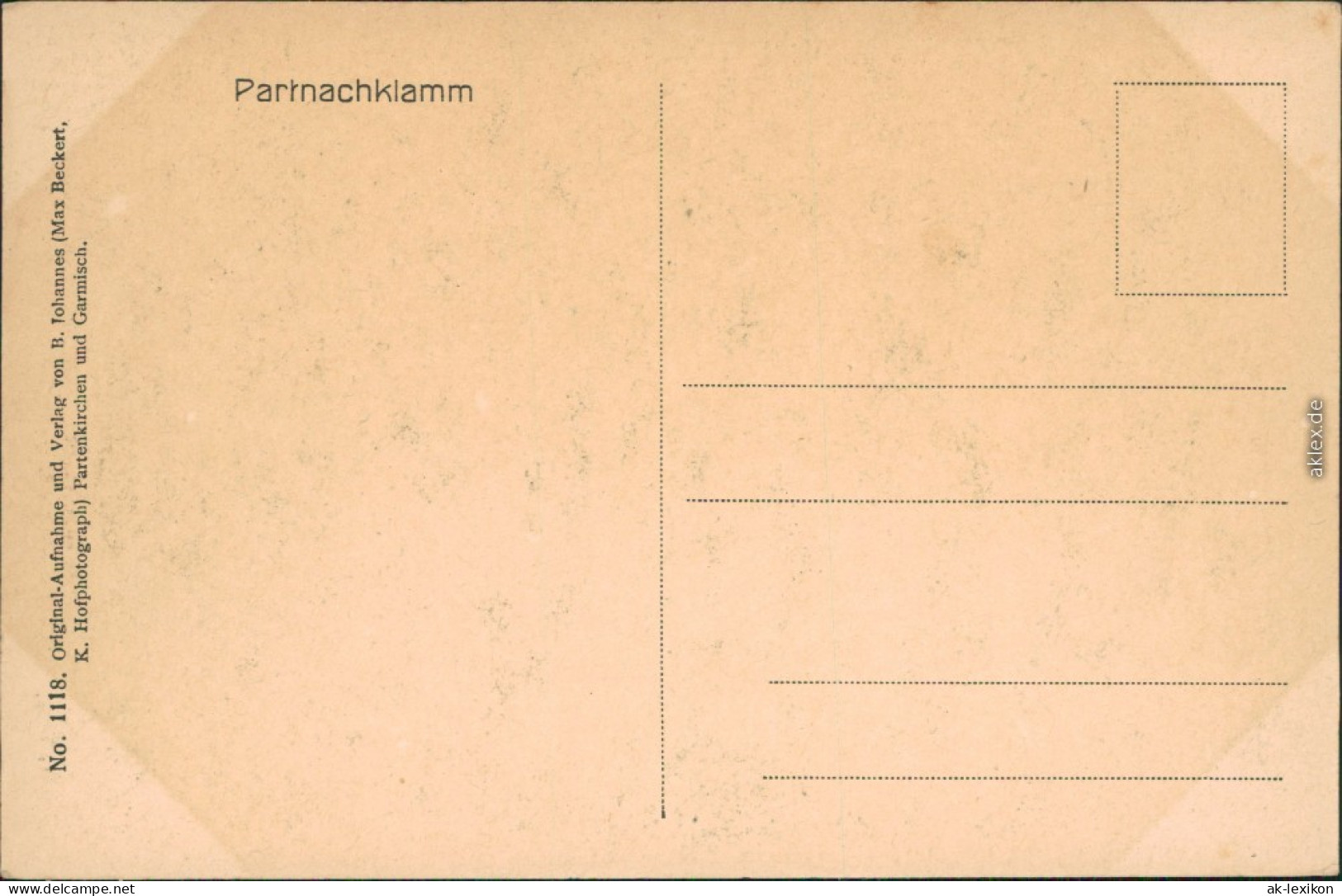 Ansichtskarte Garmisch-Partenkirchen Partnachklamm 1918 - Garmisch-Partenkirchen